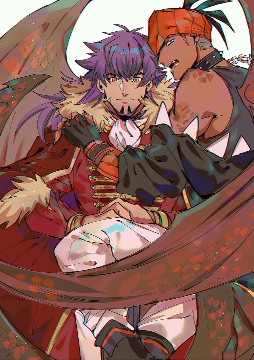 leon and raihan (pokemon and 1 more) drawn by chiyo_(miichiyochin)