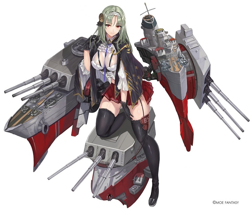 illinois (warship girls r and 1 more) drawn by yoshiku_(oden-usagi)