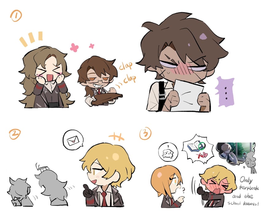 don quixote, sinclair, heathcliff, dante, gregor, and 2 more (project moon and 1 more) drawn by south_ac