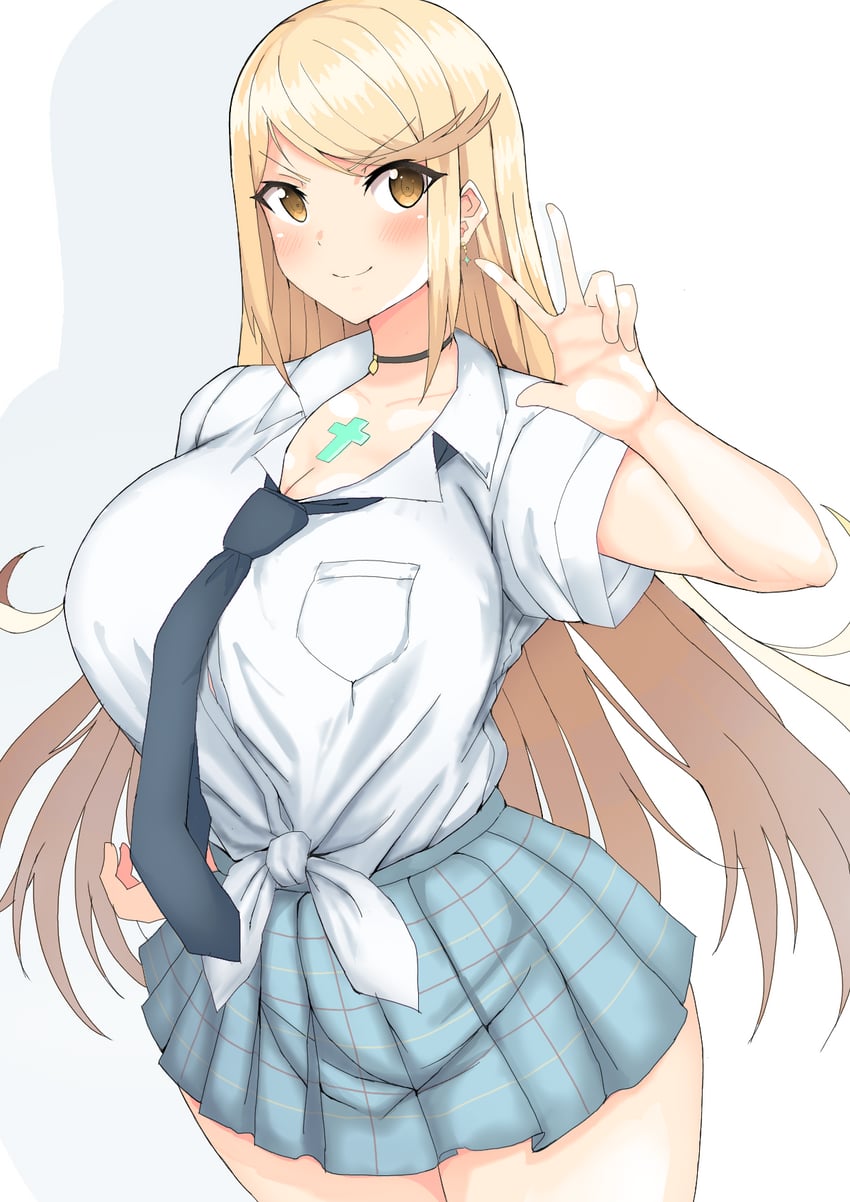 mythra and kitagawa marin (xenoblade chronicles and 2 more) drawn by nao_miata