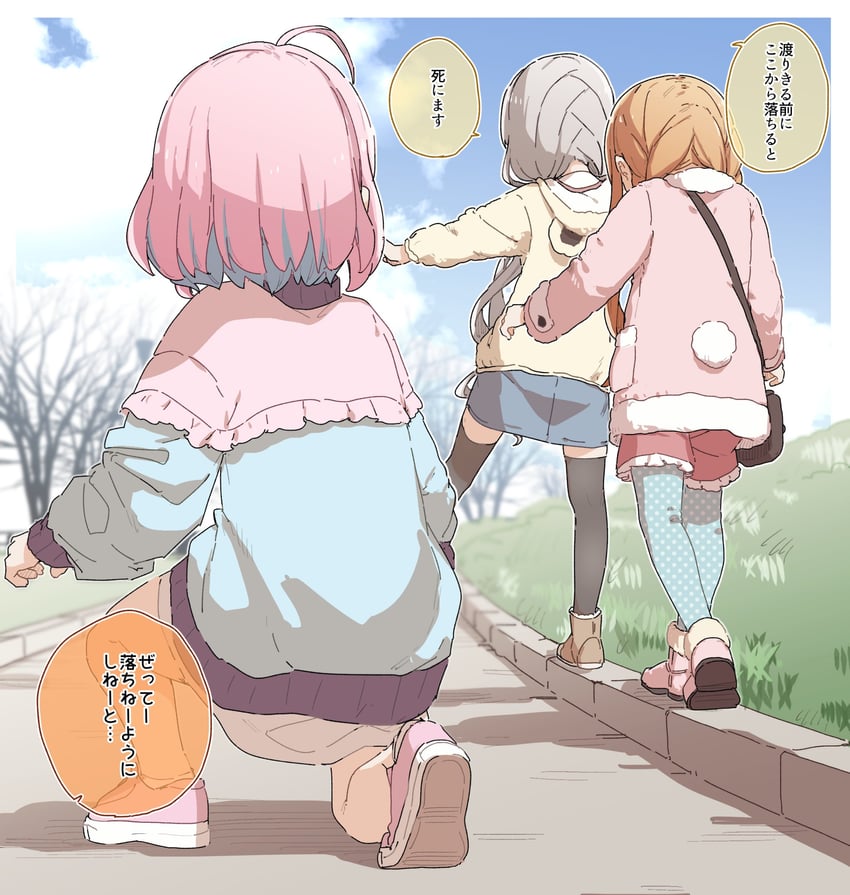 yumemi riamu, hisakawa nagi, and ichihara nina (idolmaster and 1 more) drawn by yukie_(kusaka_shi)