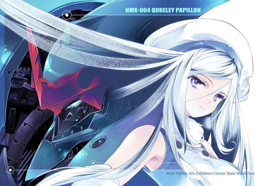 aila jyrkiainen and qubeley papillon (gundam and 1 more) drawn by sumi_keiichi