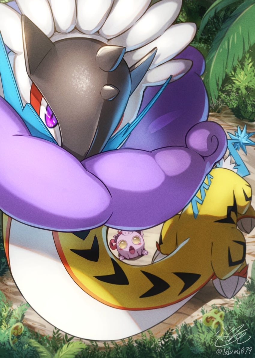 scream tail and raging bolt (pokemon) drawn by tatsumi_(panneko)