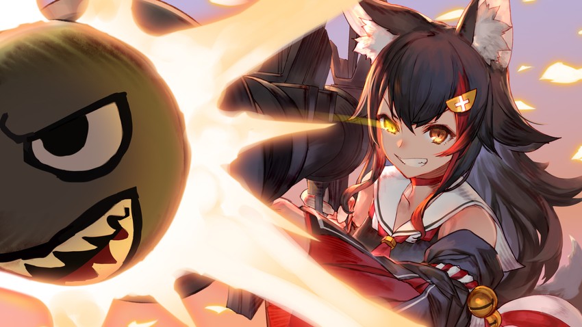 ookami mio (hololive and 1 more) drawn by izumi_sai