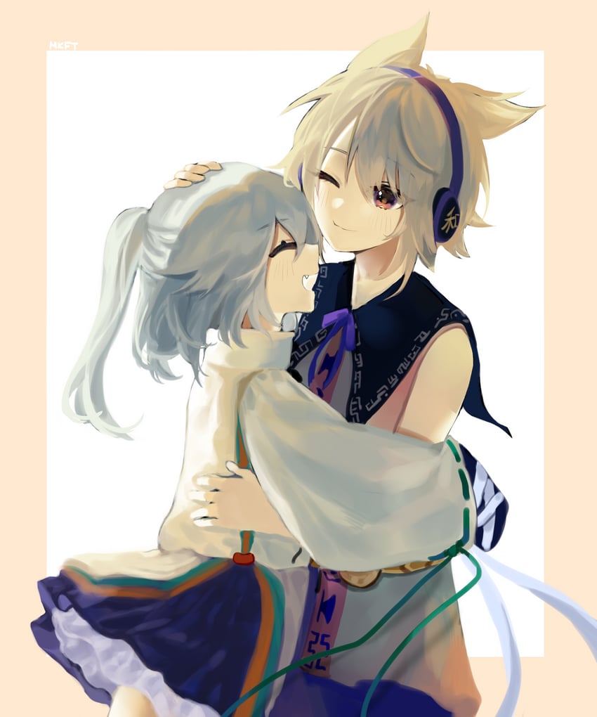 toyosatomimi no miko and mononobe no futo (touhou) drawn by sp0i0ppp