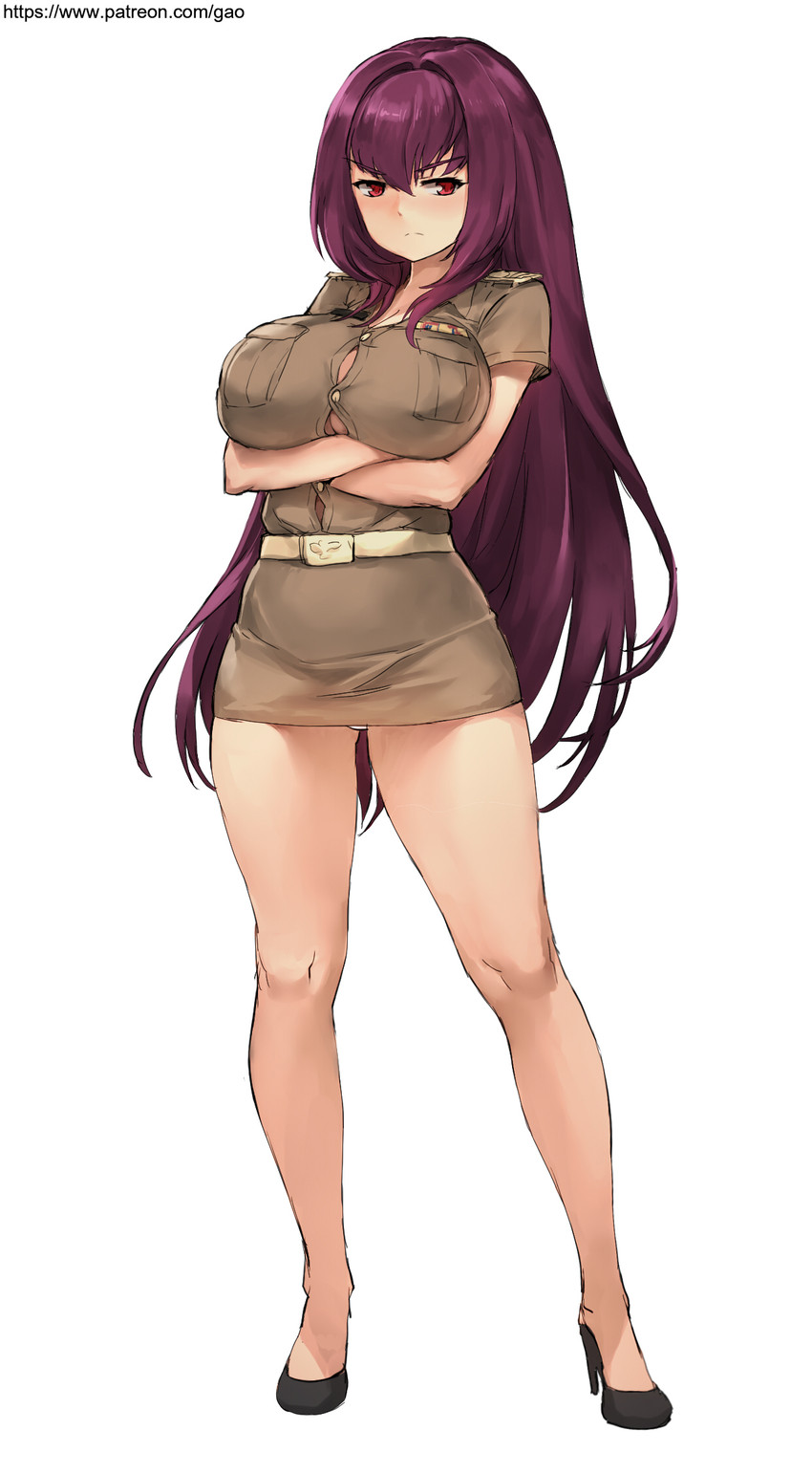 scathach (fate and 1 more) drawn by gao_(gaolukchup)