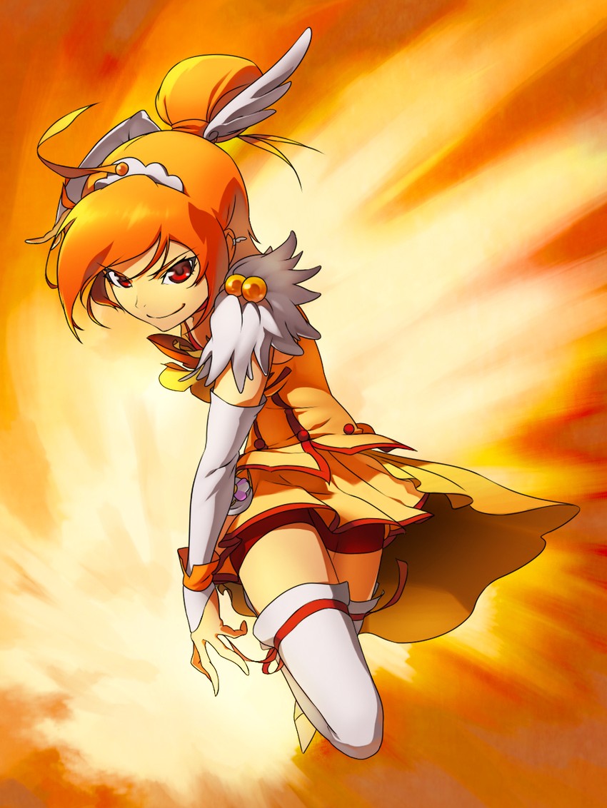 hino akane and cure sunny (precure and 1 more) drawn by sangi