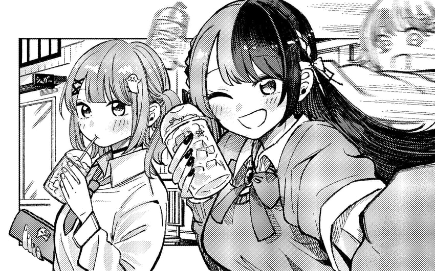 tachibana hinano, shinomiya runa, and hanabusa lisa (vspo!) drawn by kou_hei_(takasr_kou)