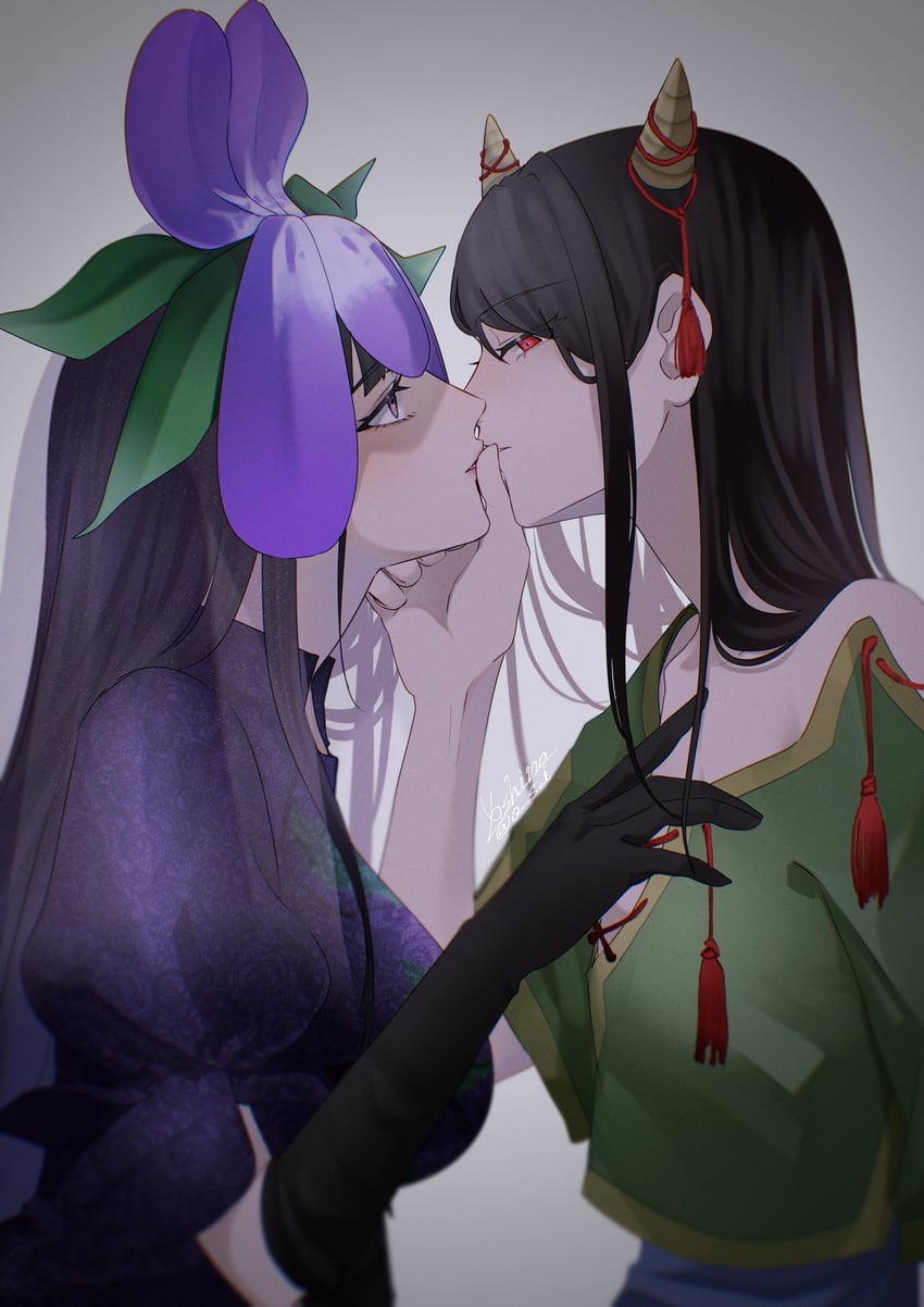 yomotsu hisami and nippaku zanmu (touhou) drawn by yoshino_(q_sci)