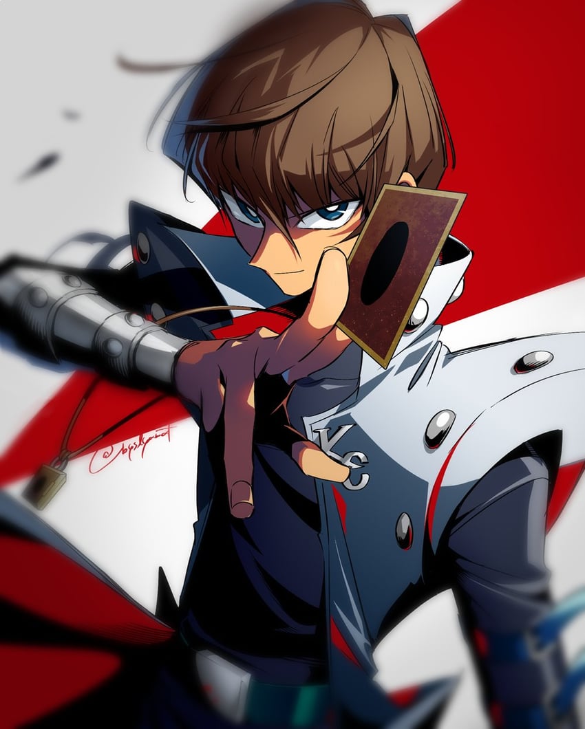 kaiba seto (yu-gi-oh! and 1 more) drawn by kao_(gururincho)