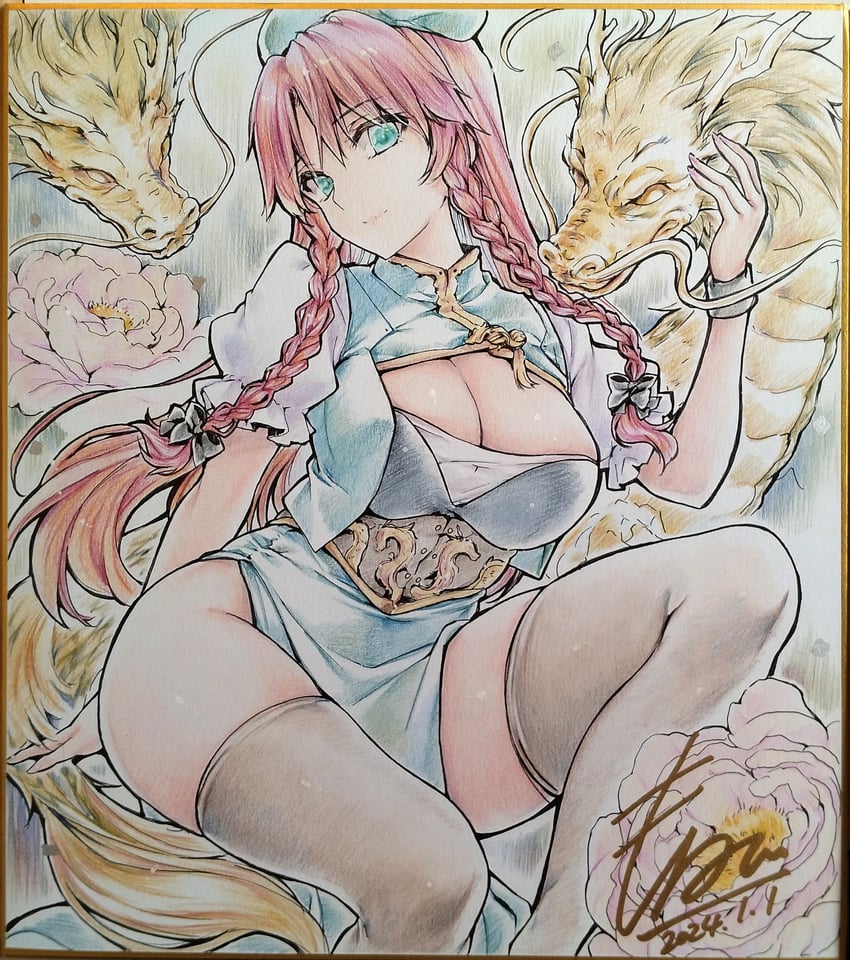 hong meiling (touhou) drawn by monety
