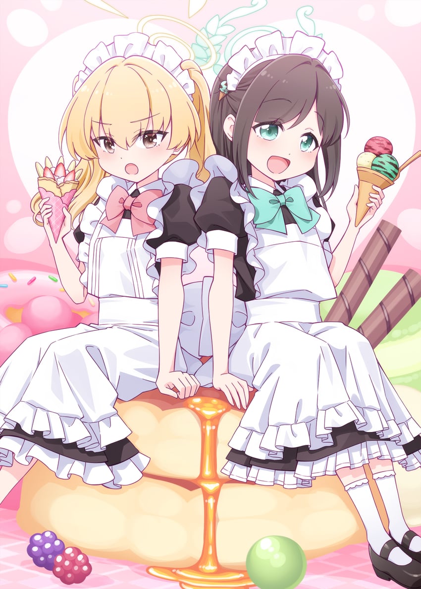 yoshimi and airi (blue archive) drawn by harada_(sansei_rain)