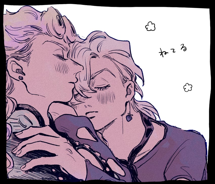giorno giovanna and pannacotta fugo (jojo no kimyou na bouken and 1 more) drawn by okokoro_zaiku