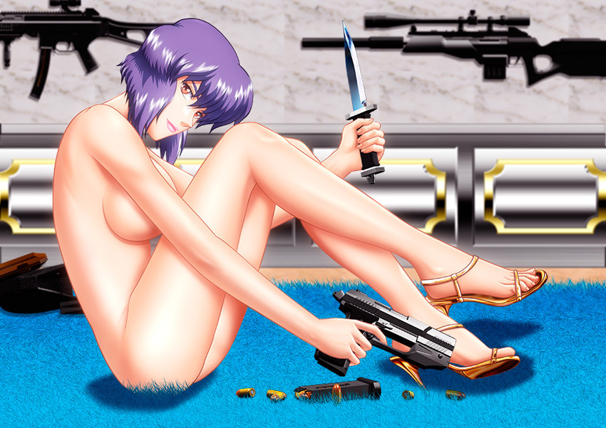 kusanagi motoko (ghost in the shell and 1 more) drawn by yuusuke_(ziyasu)