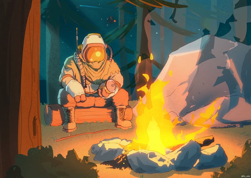 hatchling (outer wilds) drawn by odity_odes