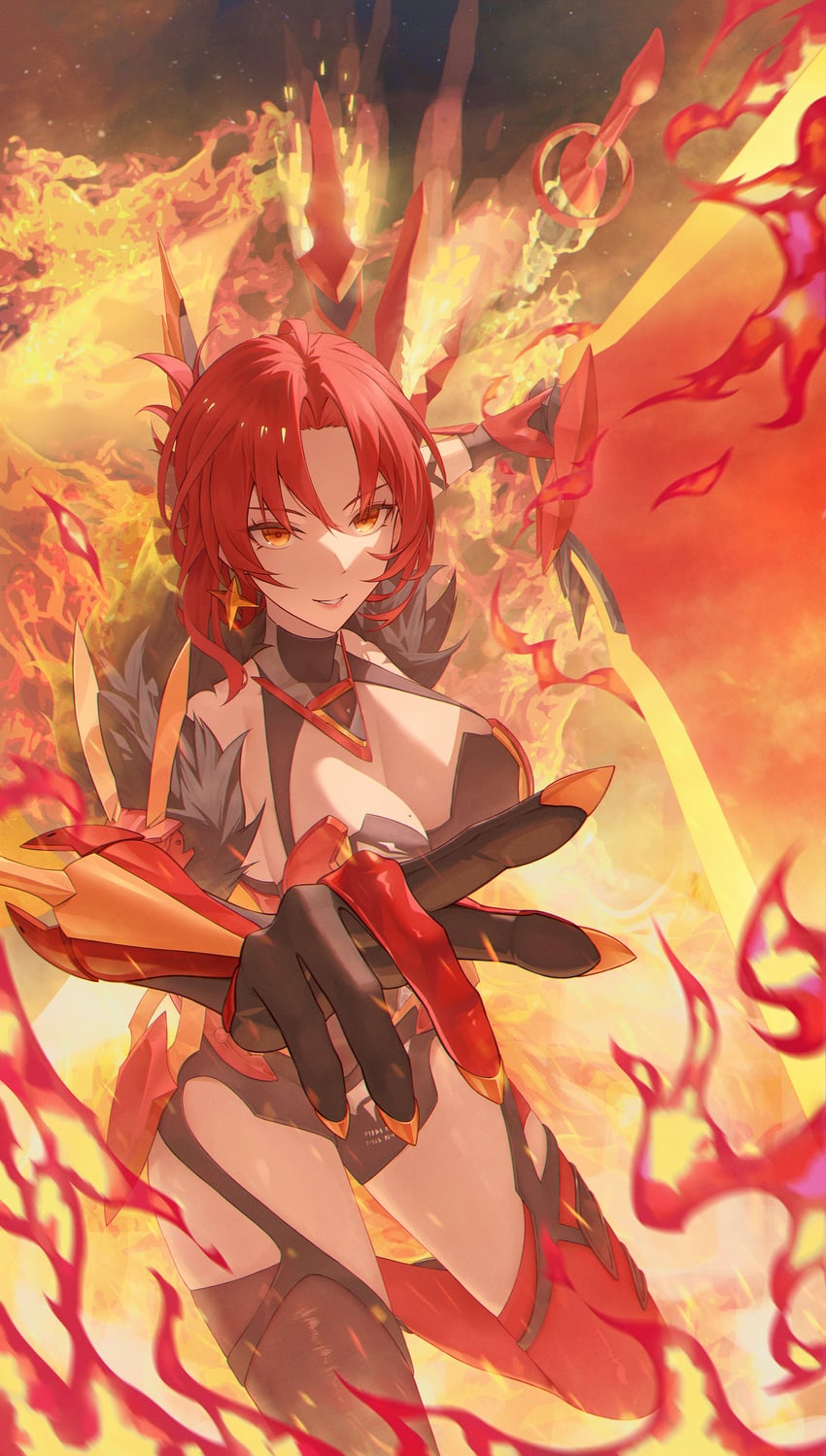 murata himeko (honkai and 1 more) drawn by toroe02