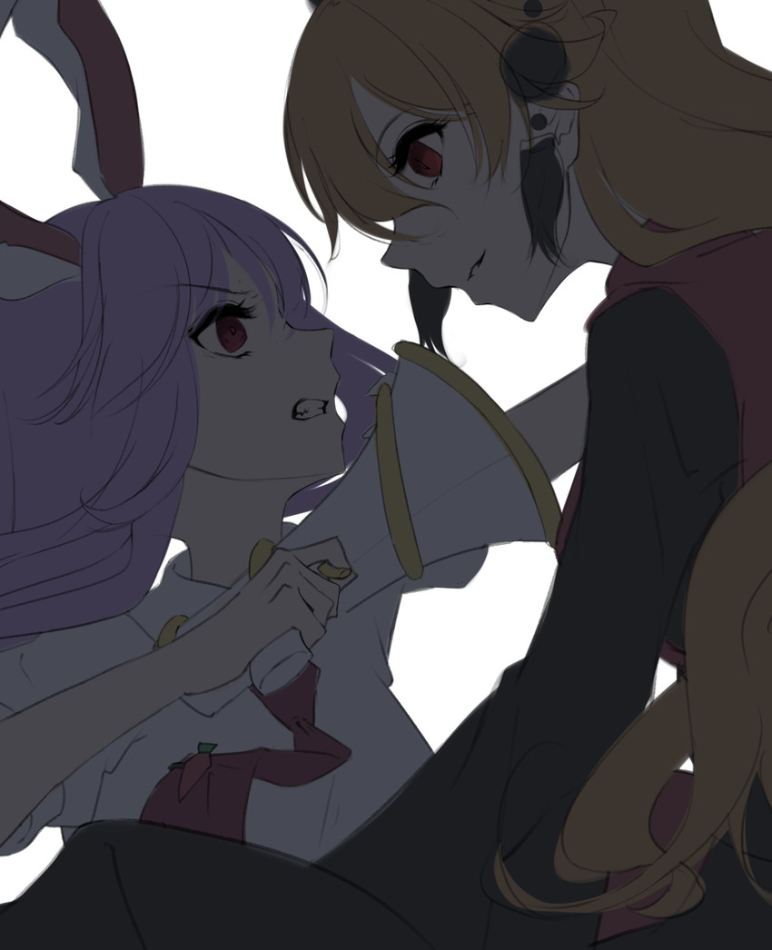 reisen udongein inaba and junko (touhou) drawn by otomeza_ryuseigun