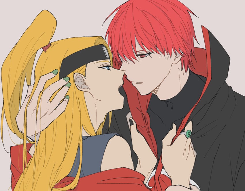 deidara and sasori (naruto and 1 more) drawn by hayamin35