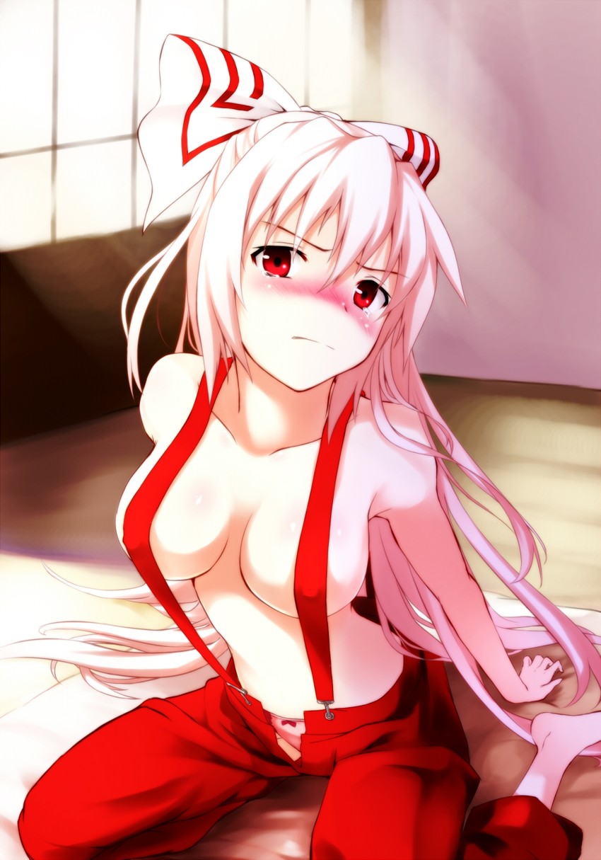 fujiwara no mokou (touhou) drawn by chaigidhiell