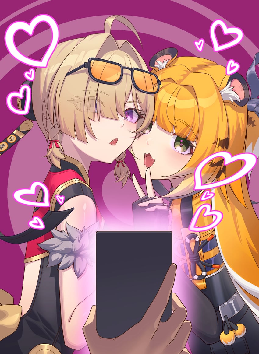 ju fufu and sweety (zenless zone zero) drawn by shixi