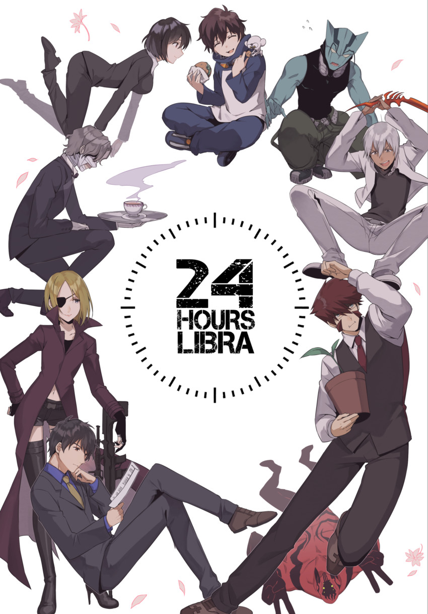 klaus von reinhertz, leonardo watch, zap renfro, steven a. starphase, chain sumeragi, and 5 more (kekkai sensen) drawn by tomari_(veryberry00)