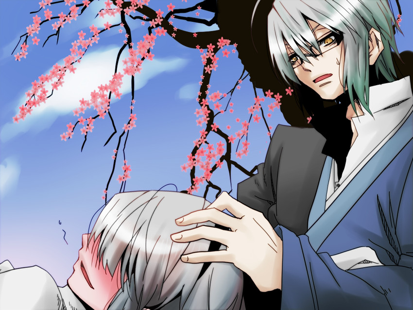 konpaku youmu and morichika rinnosuke (touhou) drawn by kuroroinu