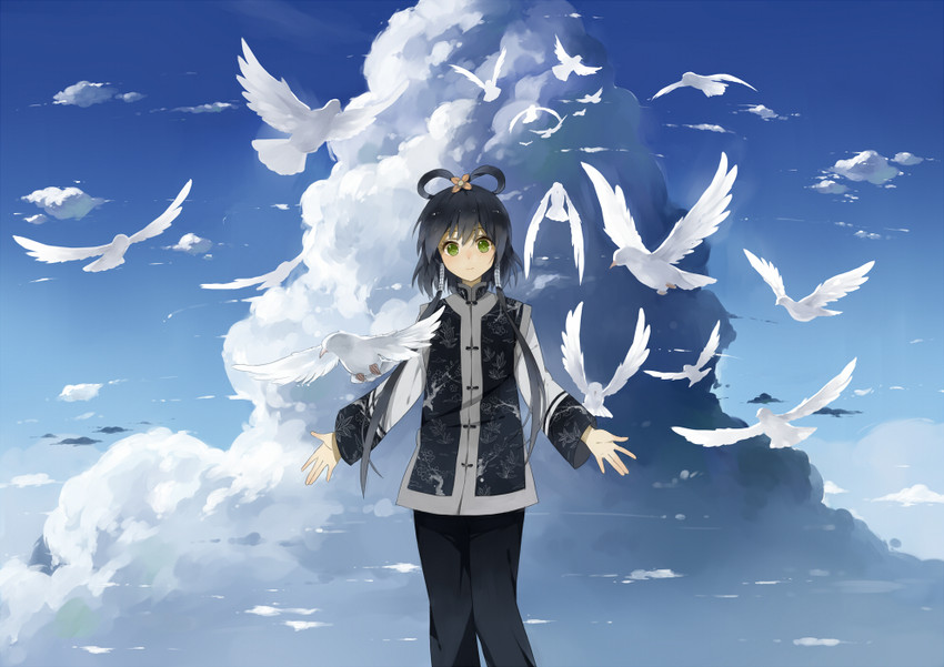 luo tianyi (vocaloid and 1 more) drawn by haijin