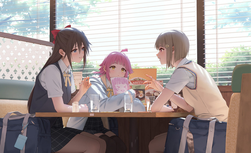 osaka shizuku, tennoji rina, and nakasu kasumi (love live! and 1 more) drawn by maachi_(fsam4547)
