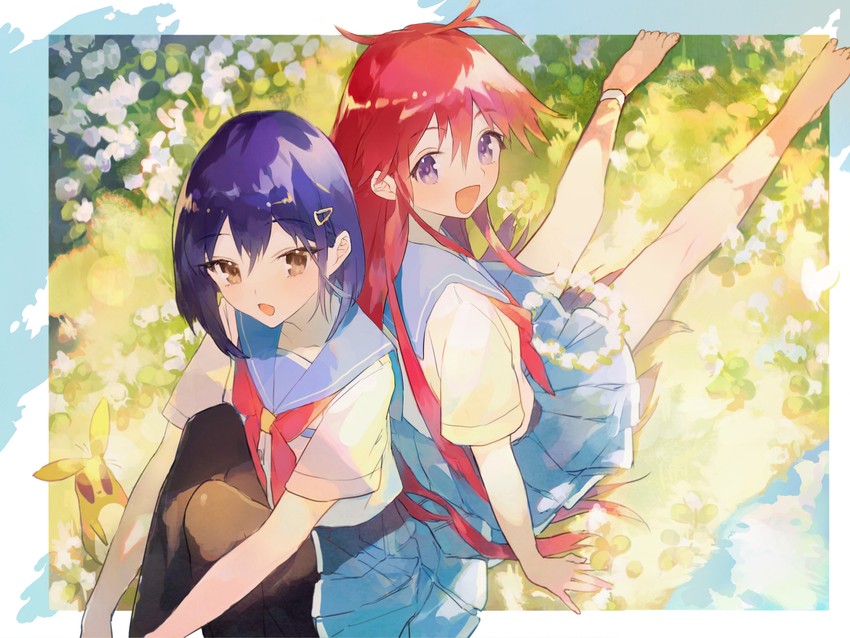 kokomine cocona and papika (flip flappers) drawn by socha_(sotyahamu)