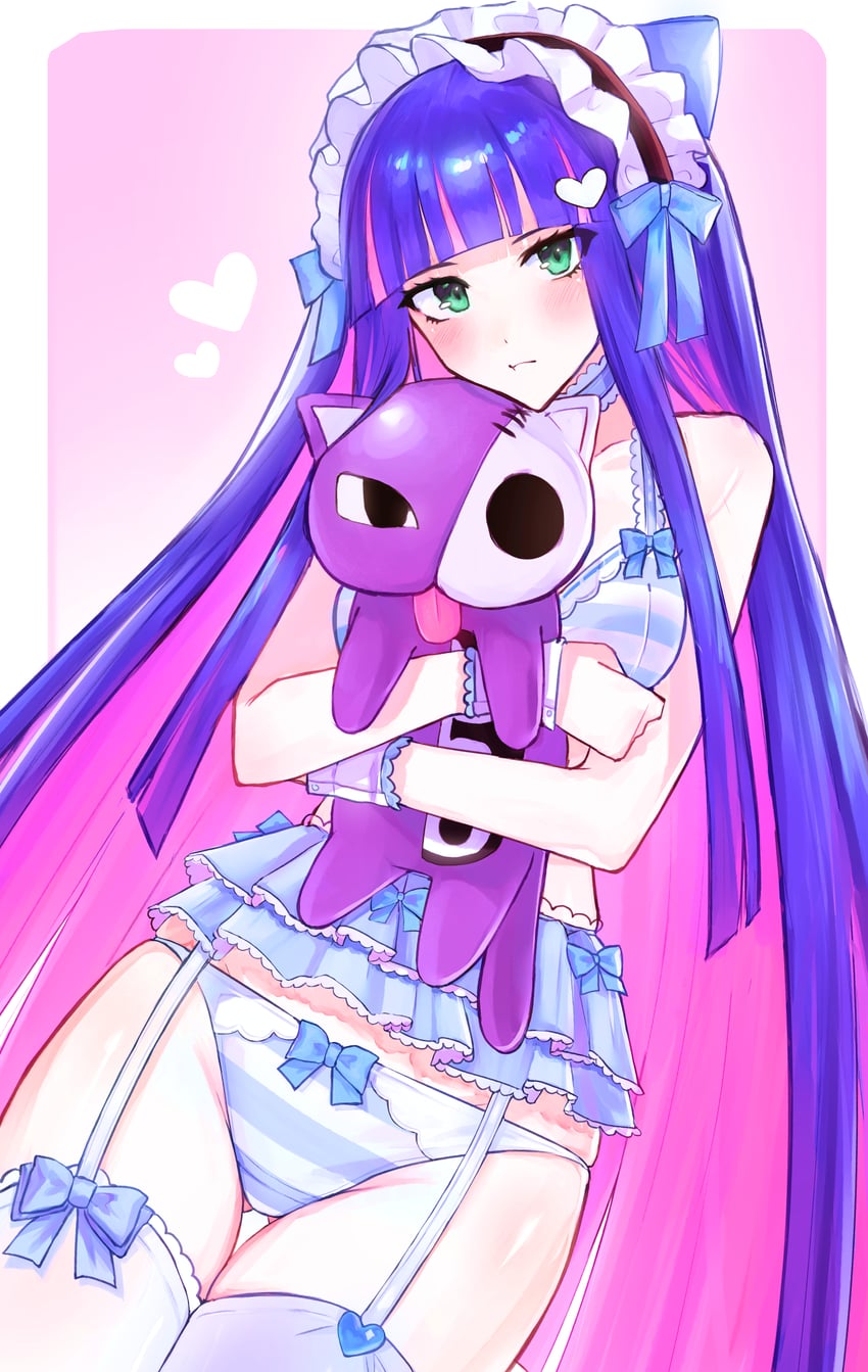 stocking and honekoneko (panty & stocking with garterbelt) drawn by fraisefraise
