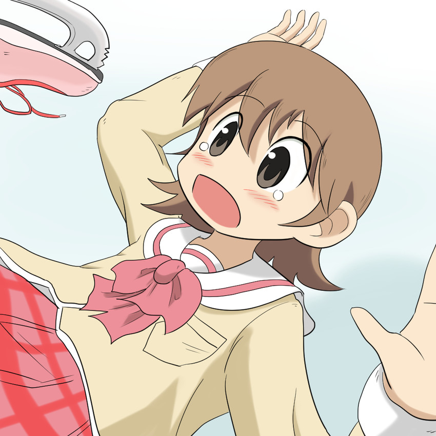 aioi yuuko (nichijou) drawn by morinaka_hajime