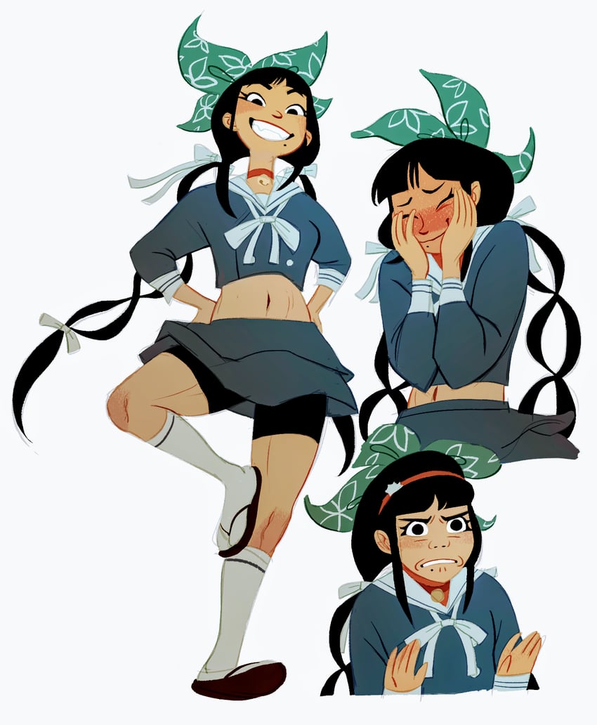 chabashira tenko (danganronpa and 1 more) drawn by mutie_(timestables)