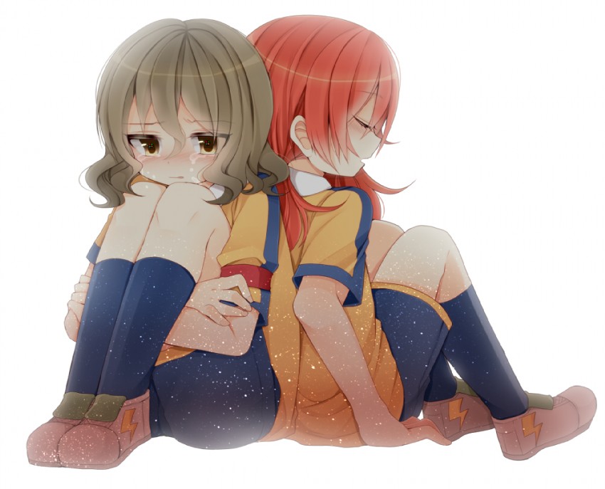 kirino ranmaru and shindou takuto (inazuma eleven and 1 more) drawn by tsukudani_norio