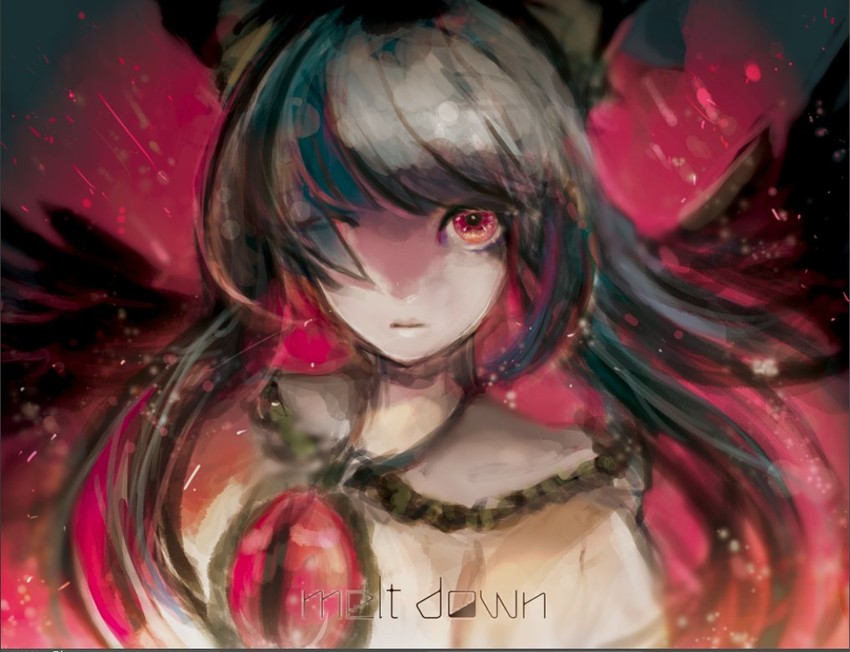 reiuji utsuho (touhou) drawn by minna_munikiss