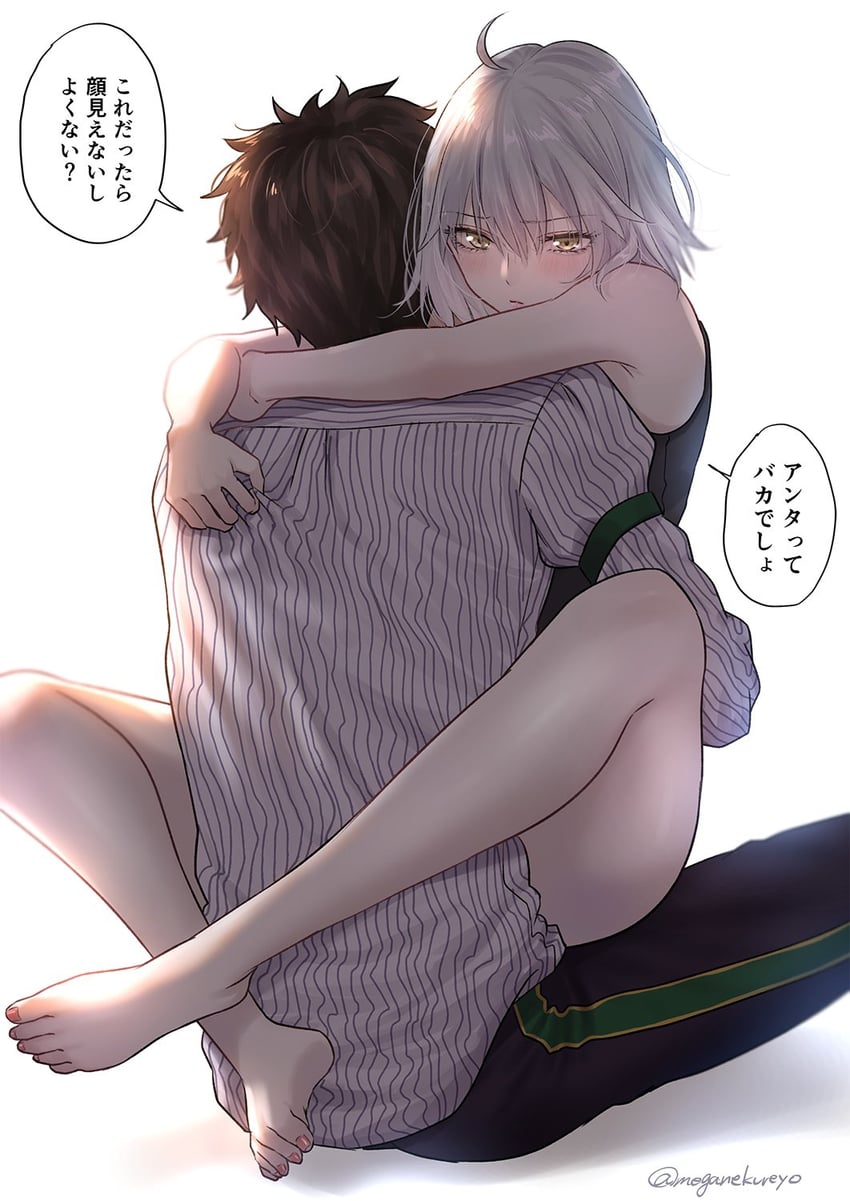 fujimaru ritsuka and jeanne d'arc alter (fate and 1 more) drawn by omizu_(omz)