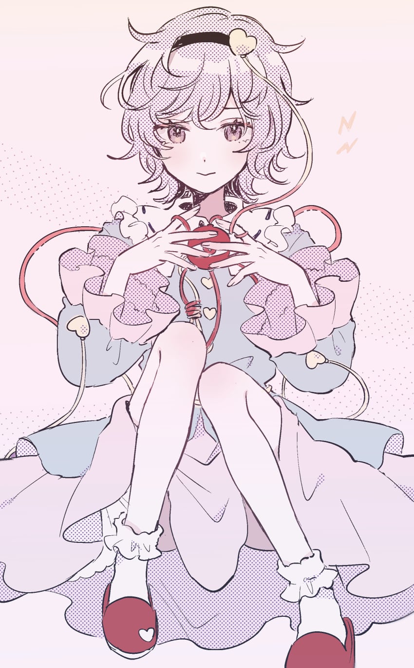 komeiji satori (touhou) drawn by mozukuzu_(manukedori)