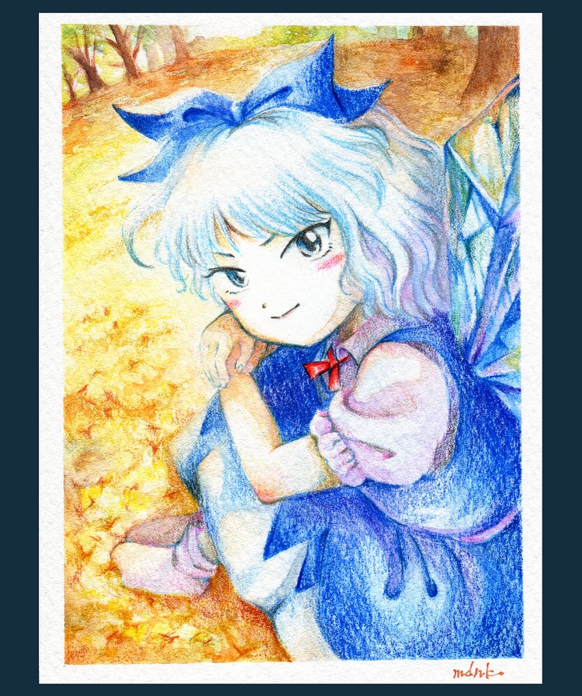 cirno (touhou) drawn by medinki