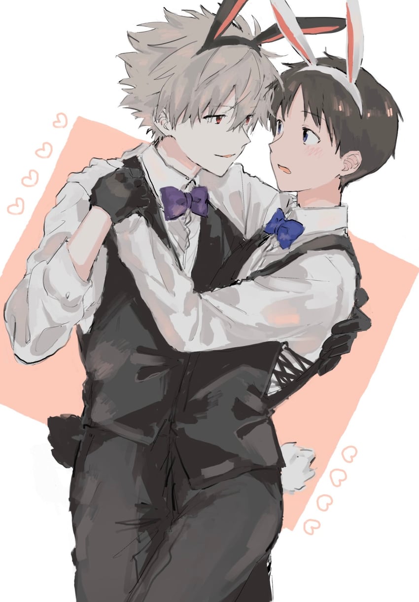 ikari shinji and nagisa kaworu (neon genesis evangelion and 1 more) drawn by umum5353