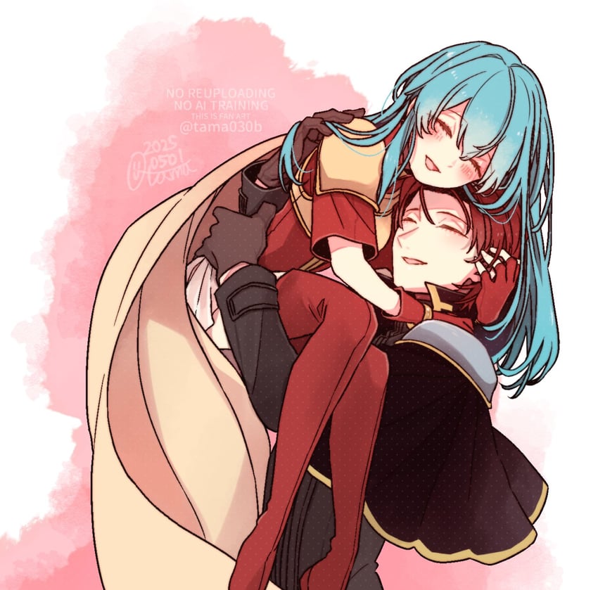 eirika and seth (fire emblem and 1 more) drawn by sayu030b
