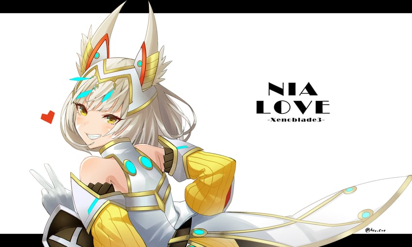 nia (xenoblade chronicles and 1 more) drawn by hey_cre