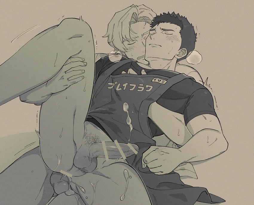 ao isami and lewis smith (yuuki bakuhatsu bang bravern) drawn by luo_zi