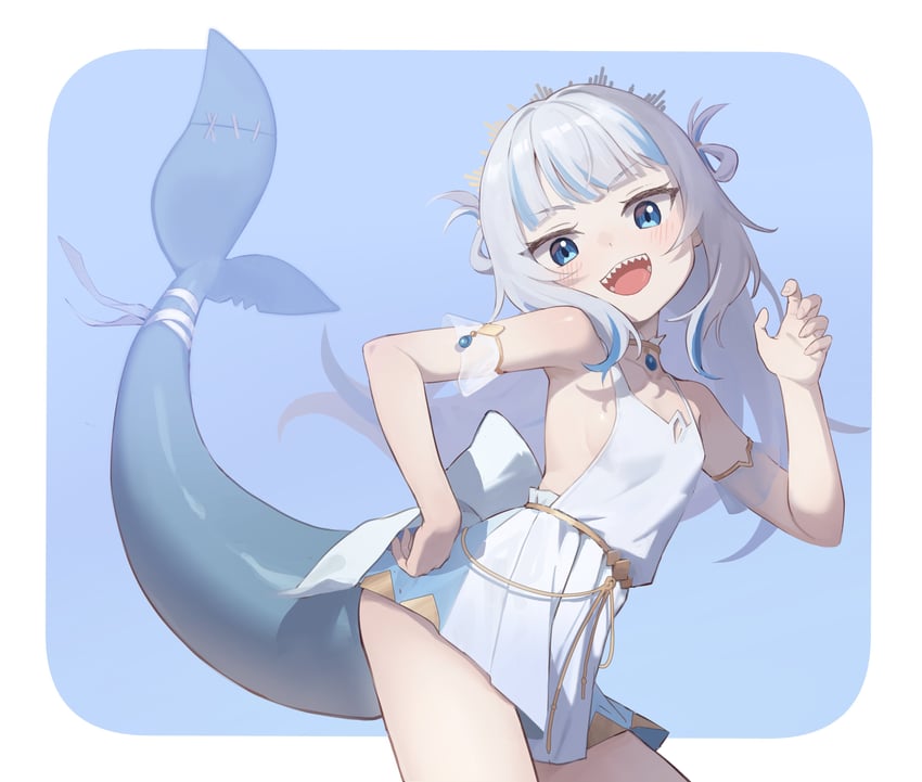 gawr gura (hololive and 1 more) drawn by hirotaka0125