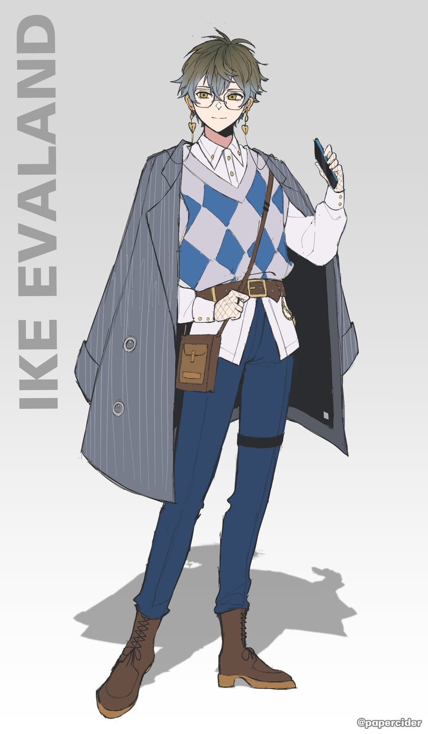 ike eveland (nijisanji and 1 more) drawn by papercider