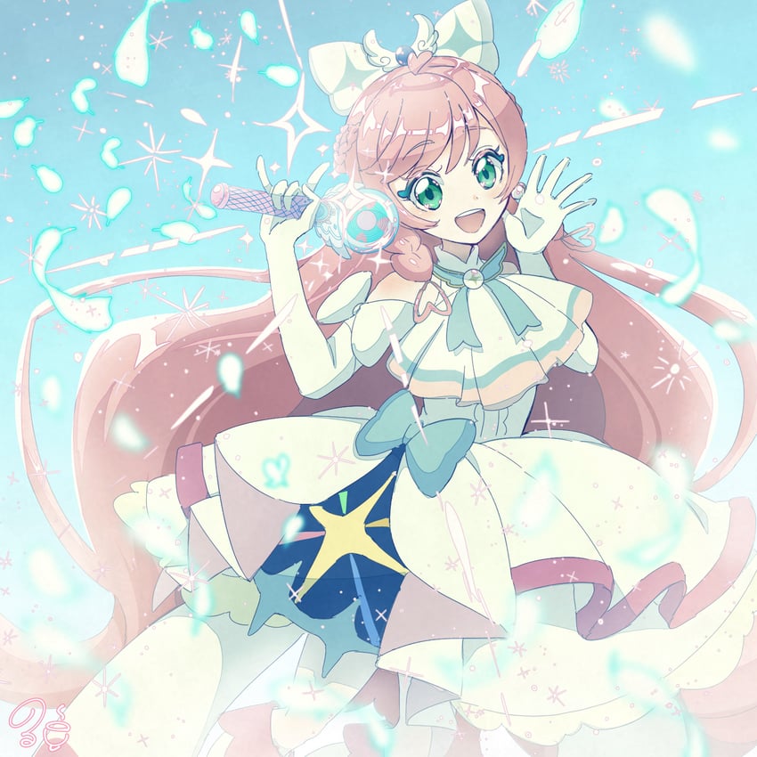 nijigaoka mashiro and cure prism (precure and 1 more) drawn by norwo724