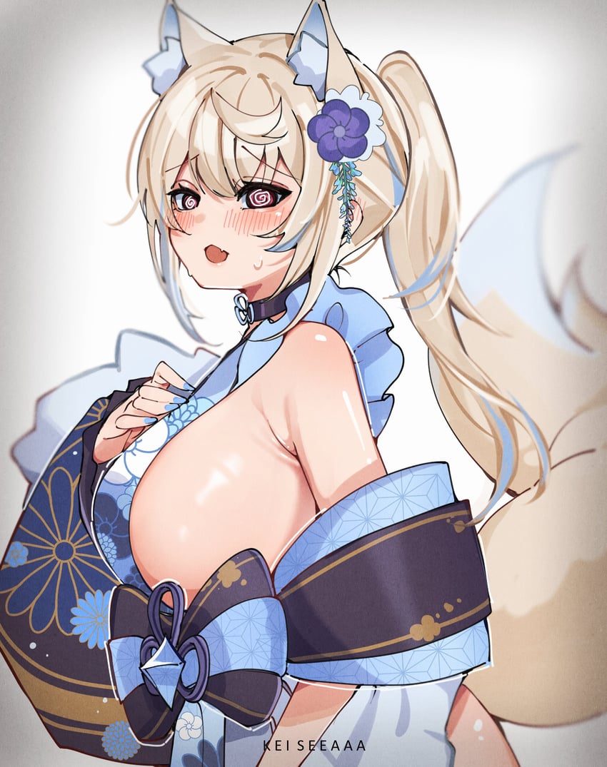 fuwawa abyssgard (hololive and 1 more) drawn by keisea