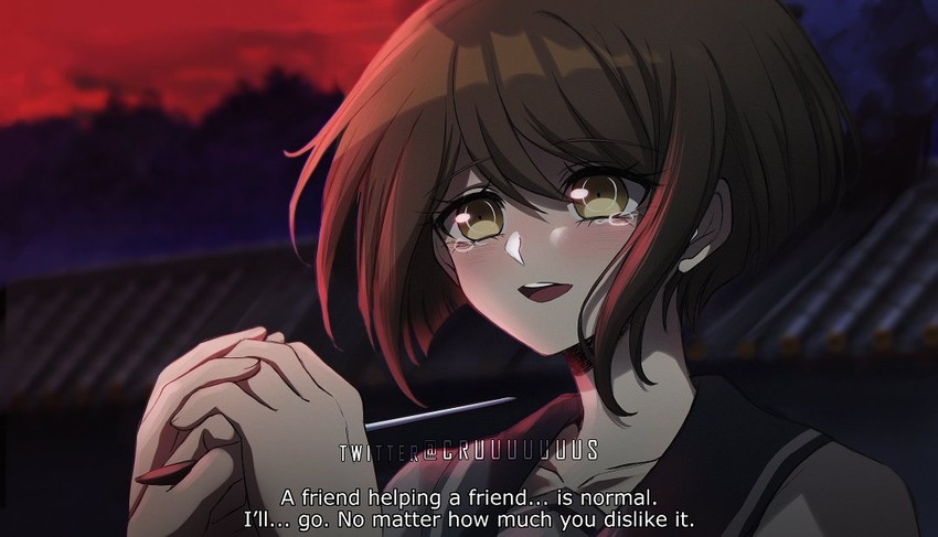 naegi komaru (danganronpa and 1 more) drawn by criis-chan