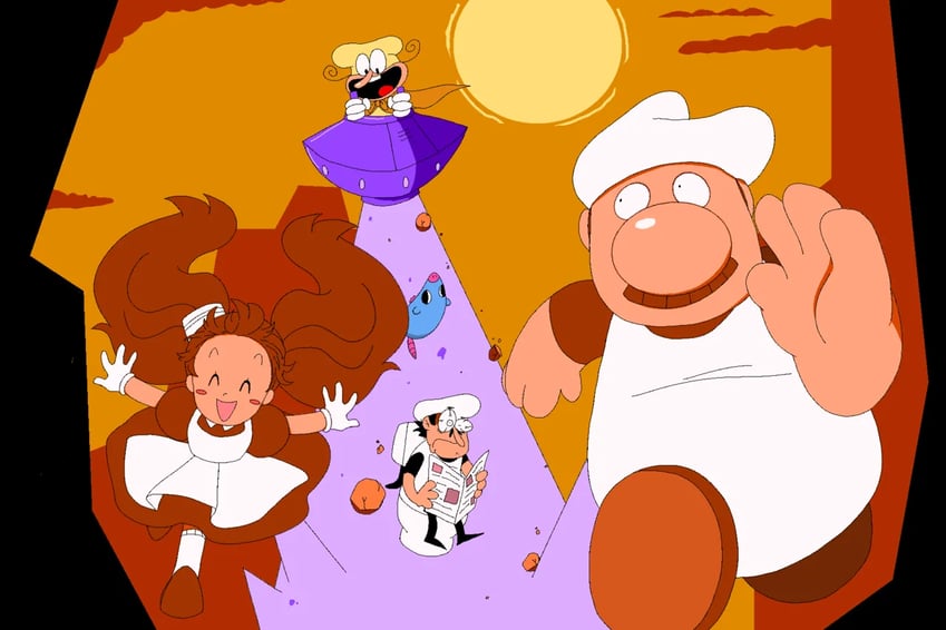 peppino spaghetti, the noise, gustavo, brick, margherita, and 1 more (original and 1 more) drawn by mosagi