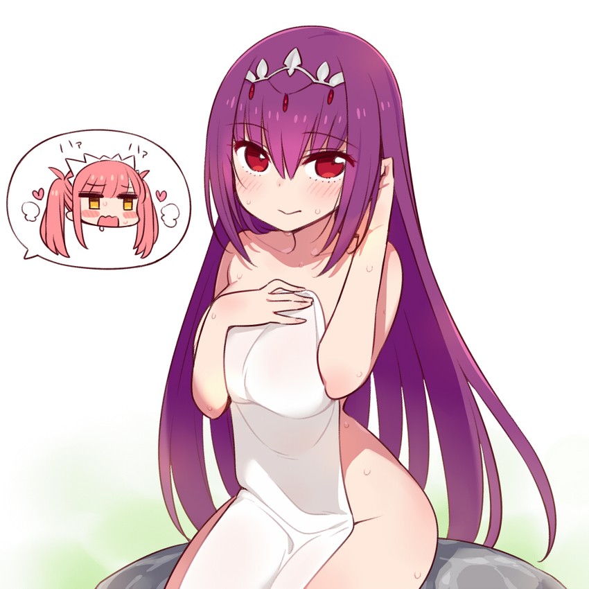 scathach, scathach skadi, and medb (fate and 1 more) drawn by chan_co