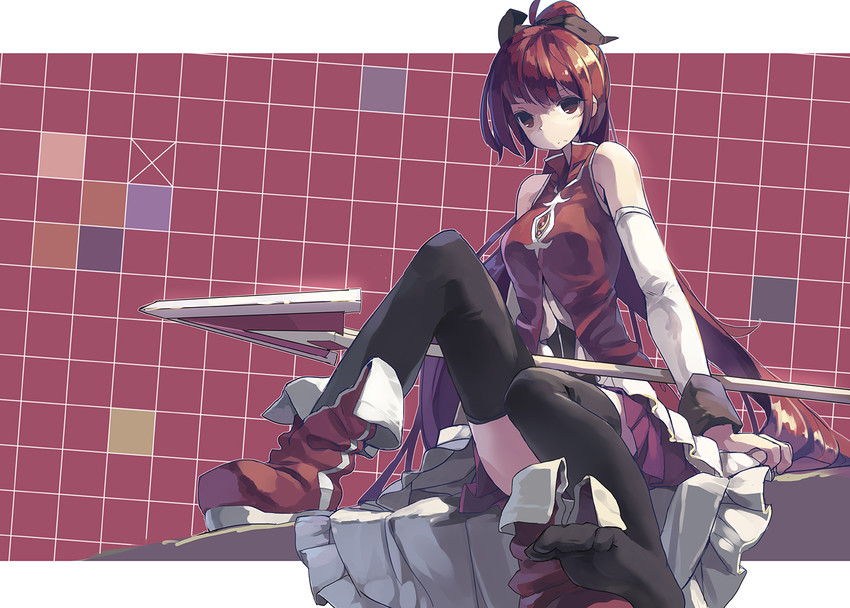 sakura kyoko (mahou shoujo madoka magica) drawn by huanxiang_huifeng
