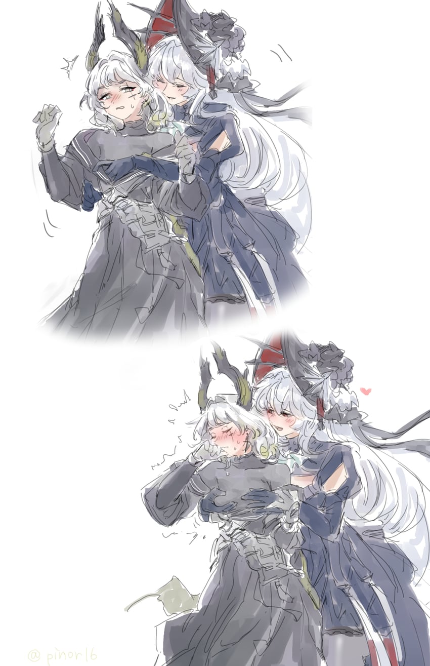 specter, irene, and specter the unchained (arknights) drawn by misago33695466
